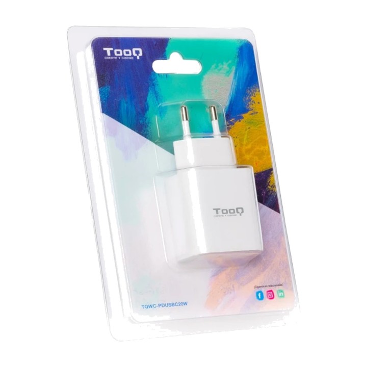 TOOQ USB-C-väggladdare med Power Delivery 3.0 TQWC-PDUSBC20W