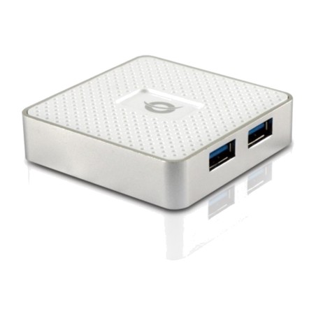 hub usb a 4 porte con alimentatore hubbies03w 3.0 5gbps