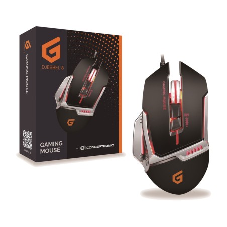 mouse da gaming ottico usb djebbel02b 4000 dpi