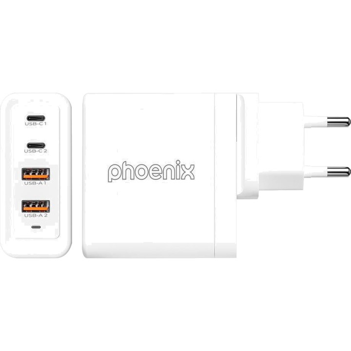 PHOENIX Chargeur mural rapide GaN pour ordinateur portable,