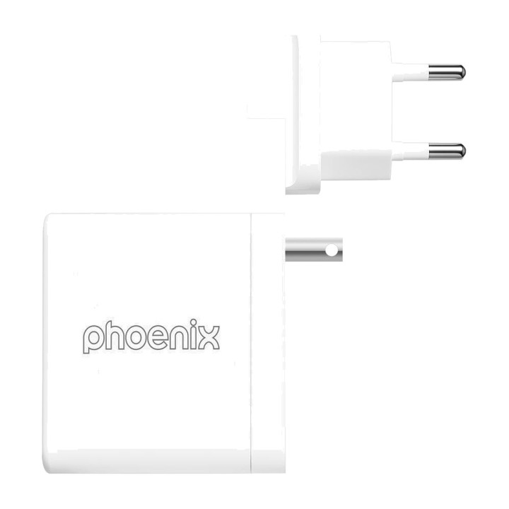 PHOENIX GaN fast wall charger for laptop, tablet and mobile