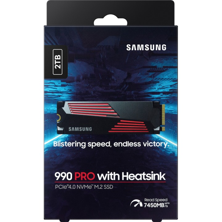 SAMSUNG Internal M.2 NVMe PCIe 4.0 SSD with heatsink
