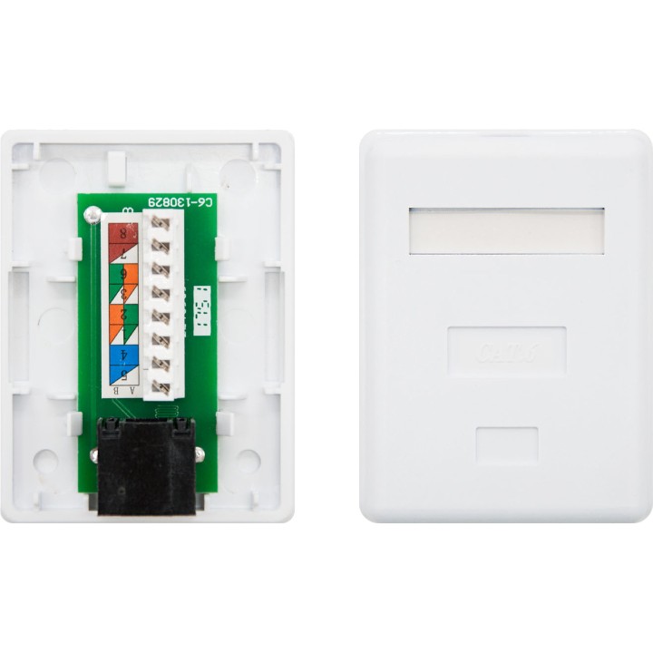 NANOCABLE Roseta de superficie para red con una toma RJ45