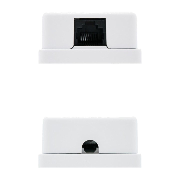 NANOCABLE Surface-mounted network outlet with one socket