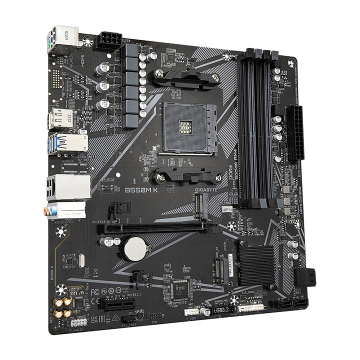 GIGABYTE Placa base micro ATX para AMD B550M K AM4