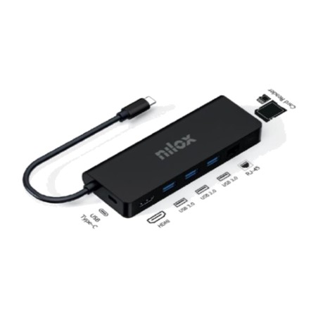 8-in-1 usb-c docking station with hdmi, network, sd reader and pd charging nxdsusbc04 4k 30hz 100w