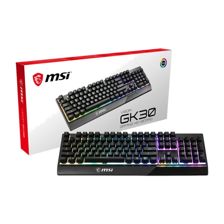 MSI Clavier gaming filaire avec éclairage RGB VIGOR-GK30