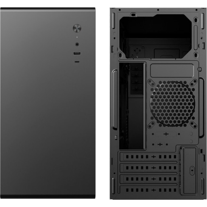 COOLBOX Case PC mid tower compatto in acciaio senza