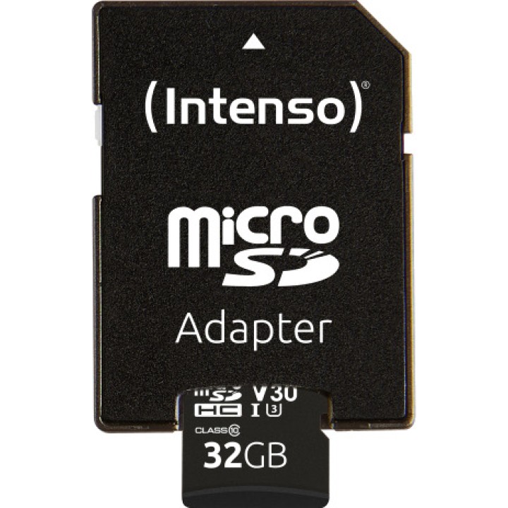 INTENSO microSDHC-Speicherkarte mit SD-Adapter UHS-I