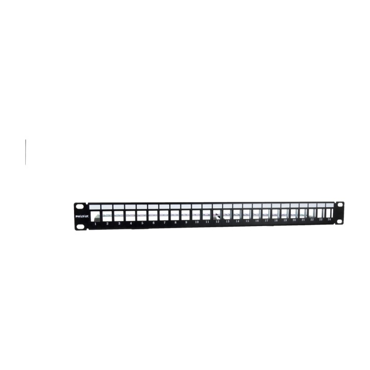 PHASAK Panneau avant pour 24 connecteurs Keystone avec