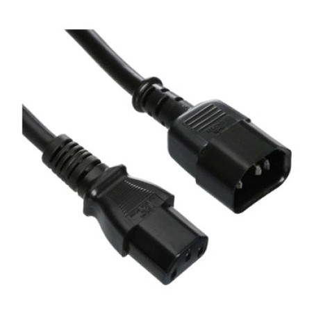predlžovací napájací kábel pre počítač a monitor c13 c14 awg18 1,5 m