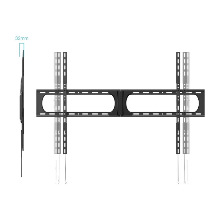 TOOQ Feste TV-Wandhalterung LP37140F 37-140" 125KG