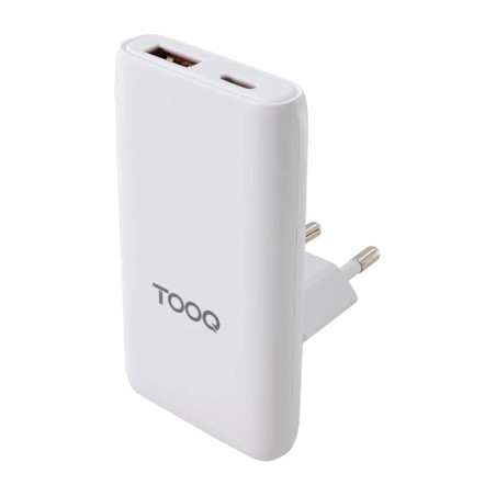 caricatore da parete gan con porte usb-c e usb-a tqwc-gansl65w1a1c 65w