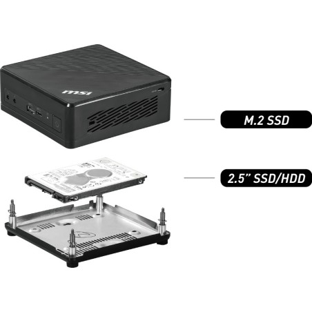 soporte adaptador de disco 2,5 pulgadas para mini pc cubi-n 8gl ms-b17111