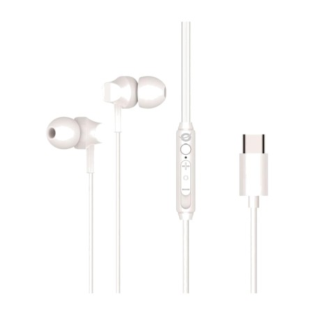căști intraauriculare usb-c cu perne din silicon și microfon brendan03w 1,2 m