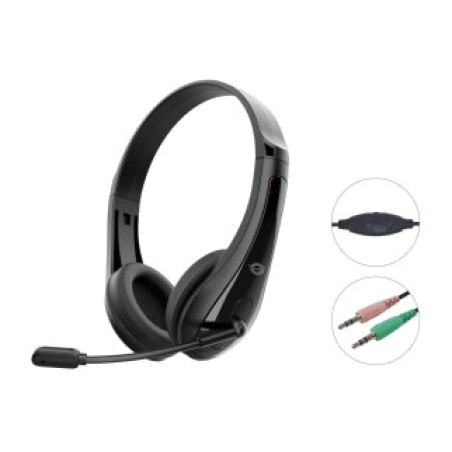 kopfhörer mit kabel, klinkenstecker und mikrofon polona06b3t 3,5 mm 1,8 m