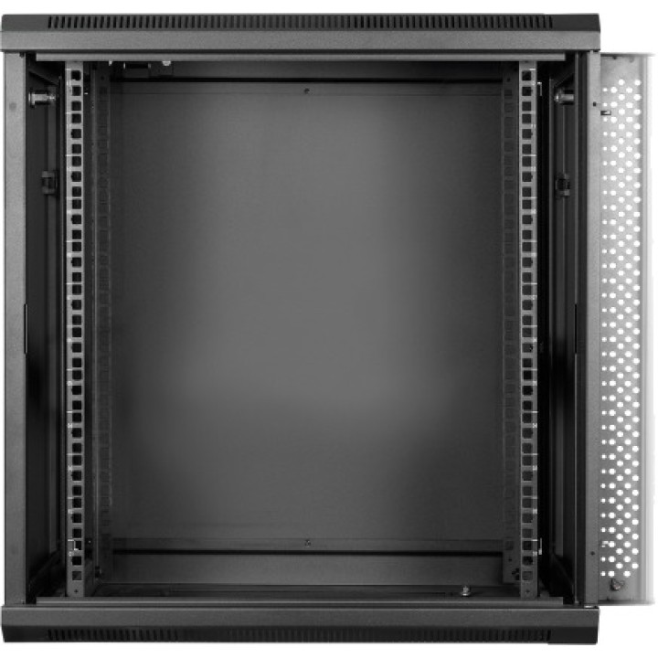 PHASAK Zerlegter Wand-Rackschrank mit 2 Lüftern 19" 12U