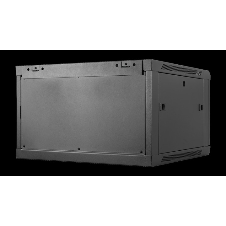 PHASAK Dulap rack de perete demontat, cu 2 ventilatoare 19"