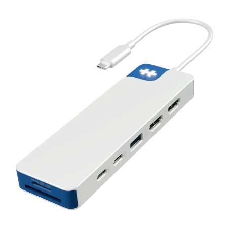 hub usb-c 9-en-1 avec double sortie hdmi et lecteur de cartes flex hd4103bugl 4k