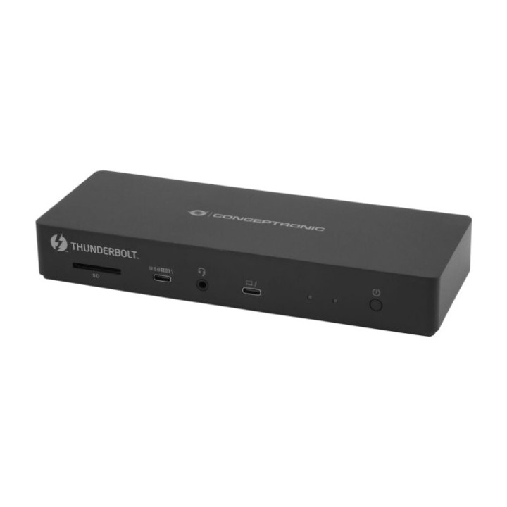 CONCEPTRONIC Estación de acoplamiento Thunderbolt USB-C 13 en 1 DONN30B 40GBPS 2XHDMI DP 4K DSP0000033954
