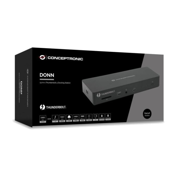 CONCEPTRONIC Docking station Thunderbolt USB-C 13 in 1