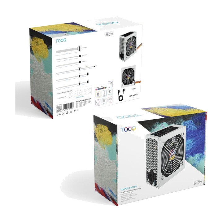 TOOQ Alimentatore ATX con PFC attivo TQAPOLO-550SP 550W