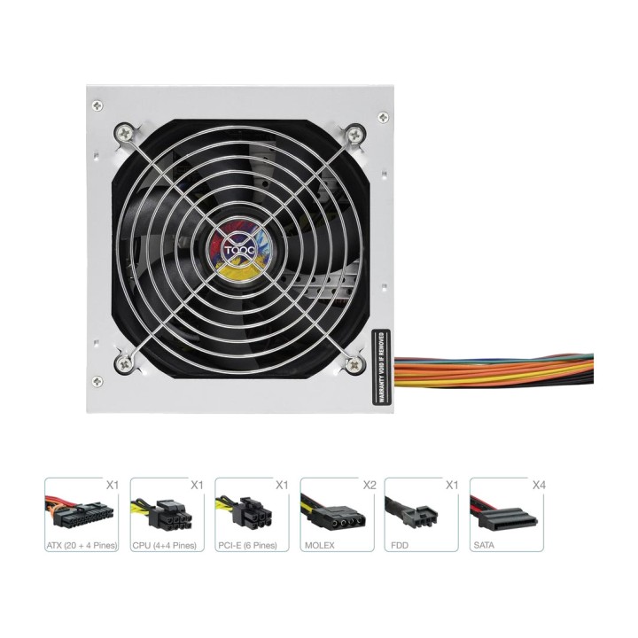 TOOQ ATX-strømforsyning med aktiv PFC TQAPOLO-550SP 550W
