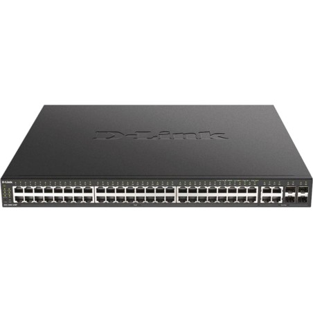 switch gestionable de 52 puertos gigabit con 48 poe dgs-2000-52mp 4xsfp-combo