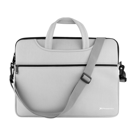custodia a valigetta in neoprene per laptop, con manici e interno vellutato basics-16"