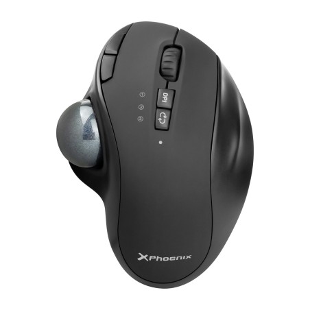 ergonomic wireless rechargeable multi-device trackball mouse ergo-t1