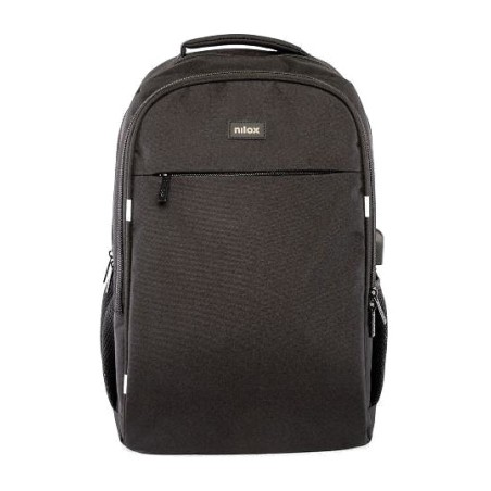 zaino per laptop con tasca tecnica passacavi style nxbk041 15,6"
