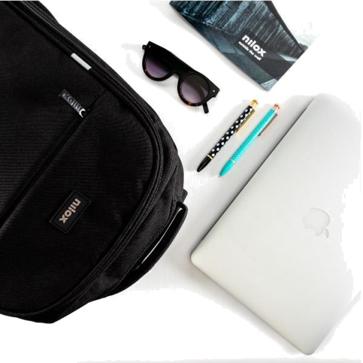 NILOX Laptop backpack with cable pass-through pocket STYLE