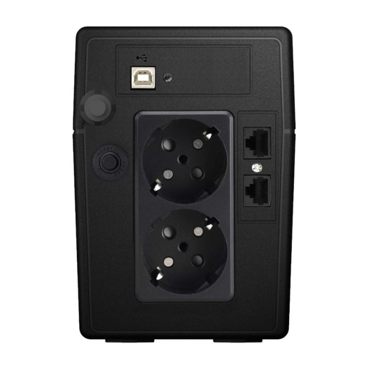 PHASAK UPS interattivo con regolatore AVR, display LCD e 2