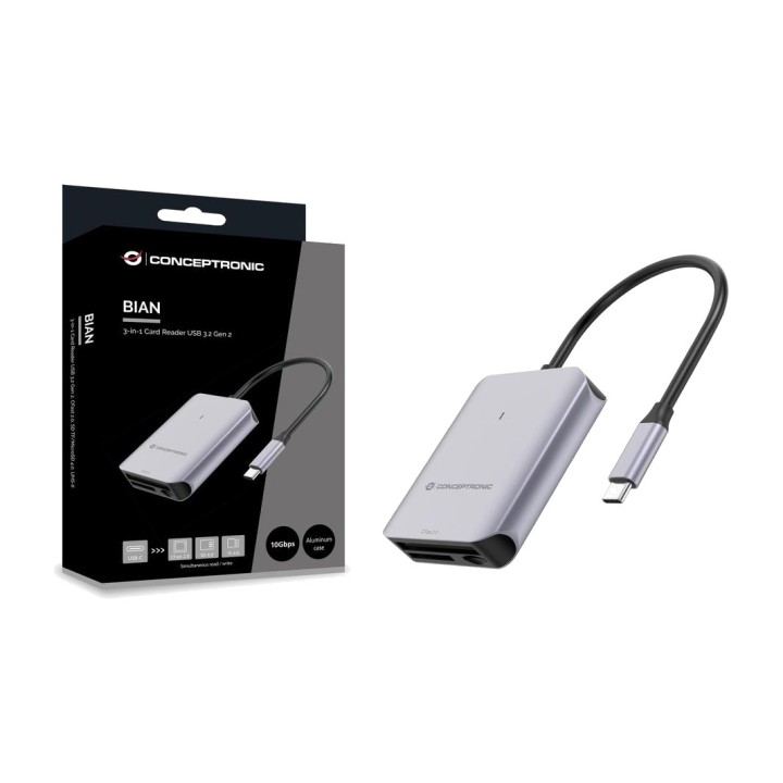 CONCEPTRONIC Lector de tarjetas USB-C BIAN09G