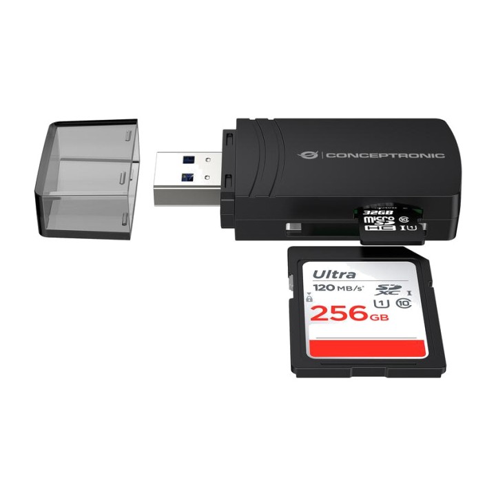 CONCEPTRONIC Lector de tarjetas SD y microSD BIAN06B USB3.2