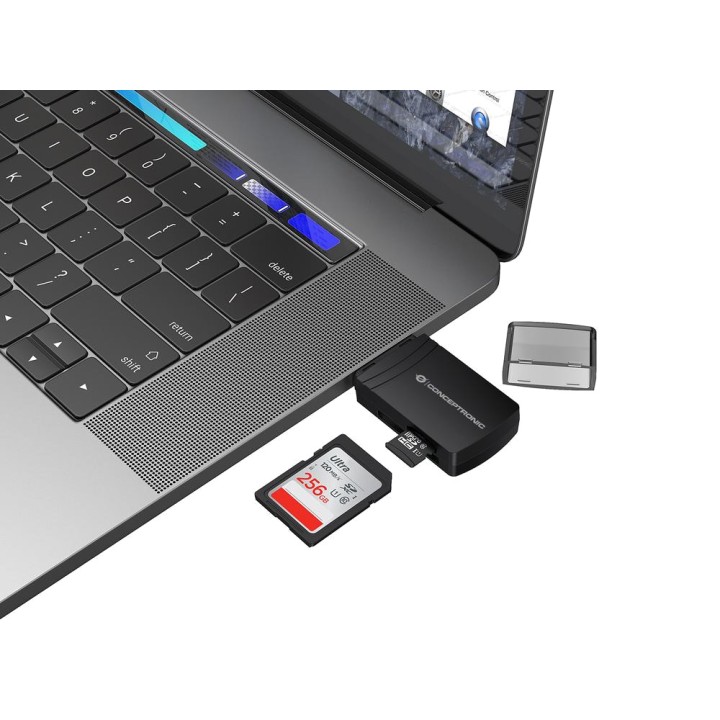CONCEPTRONIC Lettore di schede SD e microSD BIAN06B USB3.2
