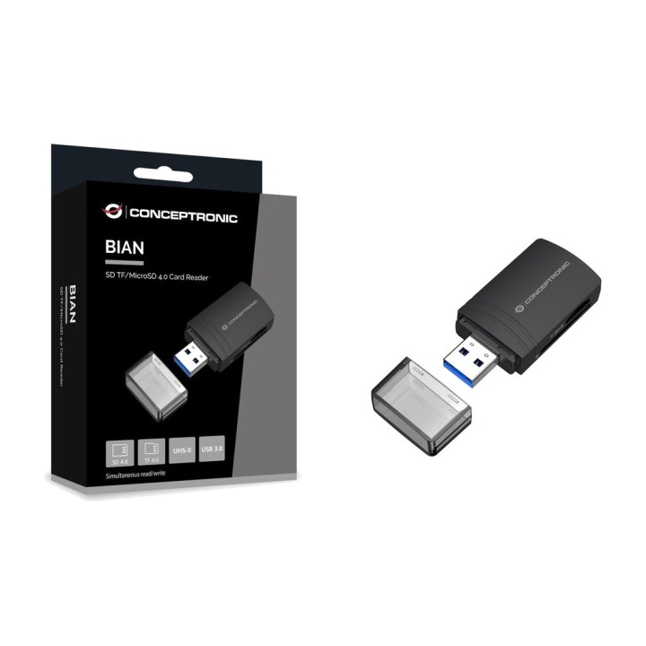 CONCEPTRONIC SD and microSD card reader BIAN06B USB3.2 GEN1