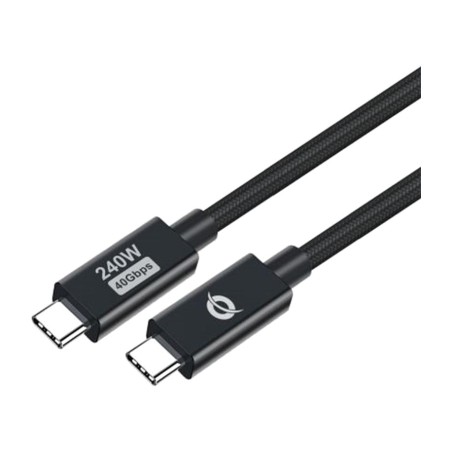 nabíjací a dátový kábel usb-c samec-samec etta04b12 1,2 m pd 3.1 240 w e-mark