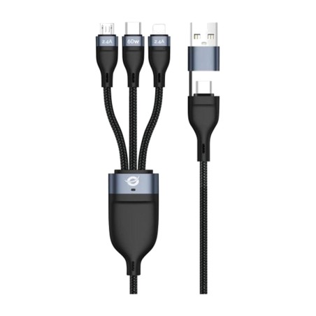 lade- och datakabel 3 i 1 med kontakter etta05b15 1,5 m pd 3.0 60 w 480mbps e-mark