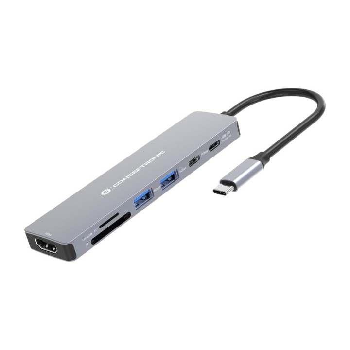 CONCEPTRONIC USB-C multiportadapter 7-i-1 med HDMI DONN28G