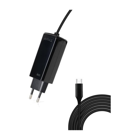 cargador gan usb-c para portátil con cable tqlc-usbcgan100pd-c 100w