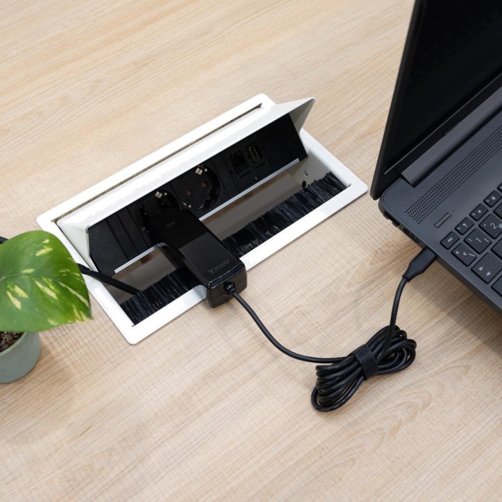TOOQ Φορτιστής GaN USB-C για φορητό υπολογιστή με καλώδιο