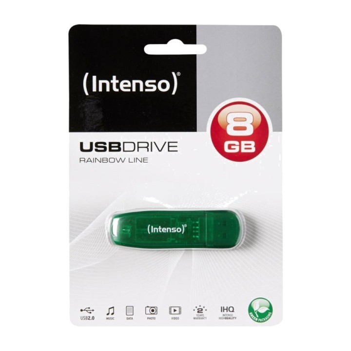 INTENSO Memoria USB 2.0 RAINBOW LINE 8GB