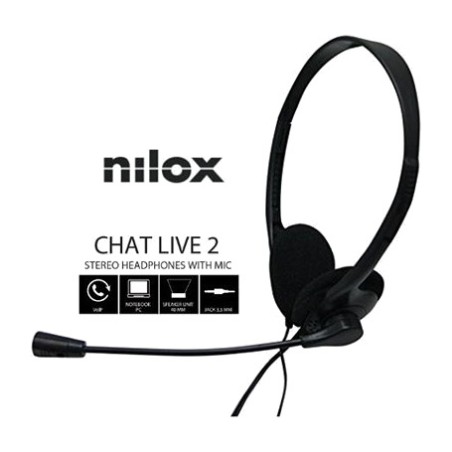 căști cu microfon și control al volumului pentru pc nxcm0000004 2x-jack 3,5mm