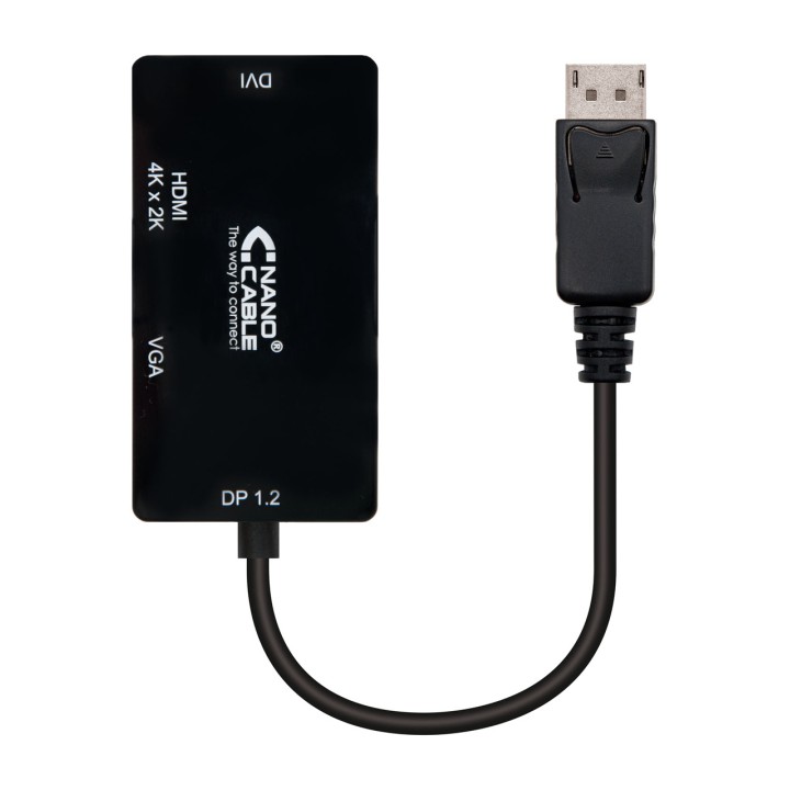 NANOCABLE DisplayPort-zu-VGA-, DVI- und HDMI-Konverter 15 CM