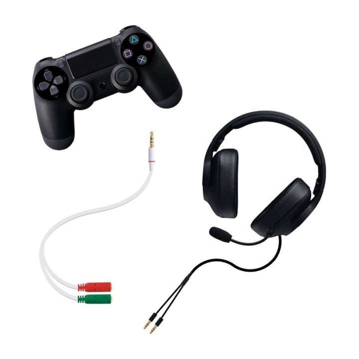 NANOCABLE Cavo sdoppiatore audio per cuffie con microfono,