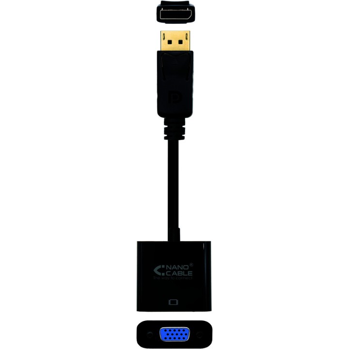 NANOCABLE DisplayPort samec na VGA samica adaptér HDB15 15