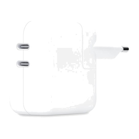cargador de pared doble para móvil y portátil 2x-usb-c 35w