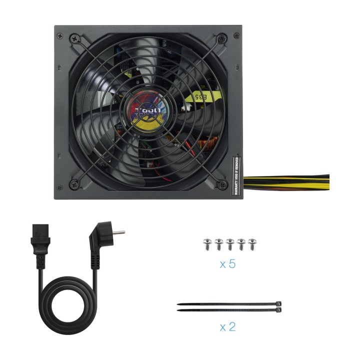 TOOQ Alimentation ATX avec PFC actif TQAPOLO-600SP 600W