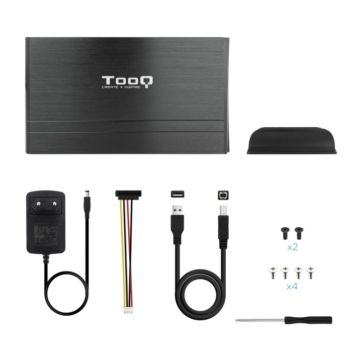 TOOQ Box esterno in alluminio per disco rigido TQE-3520B